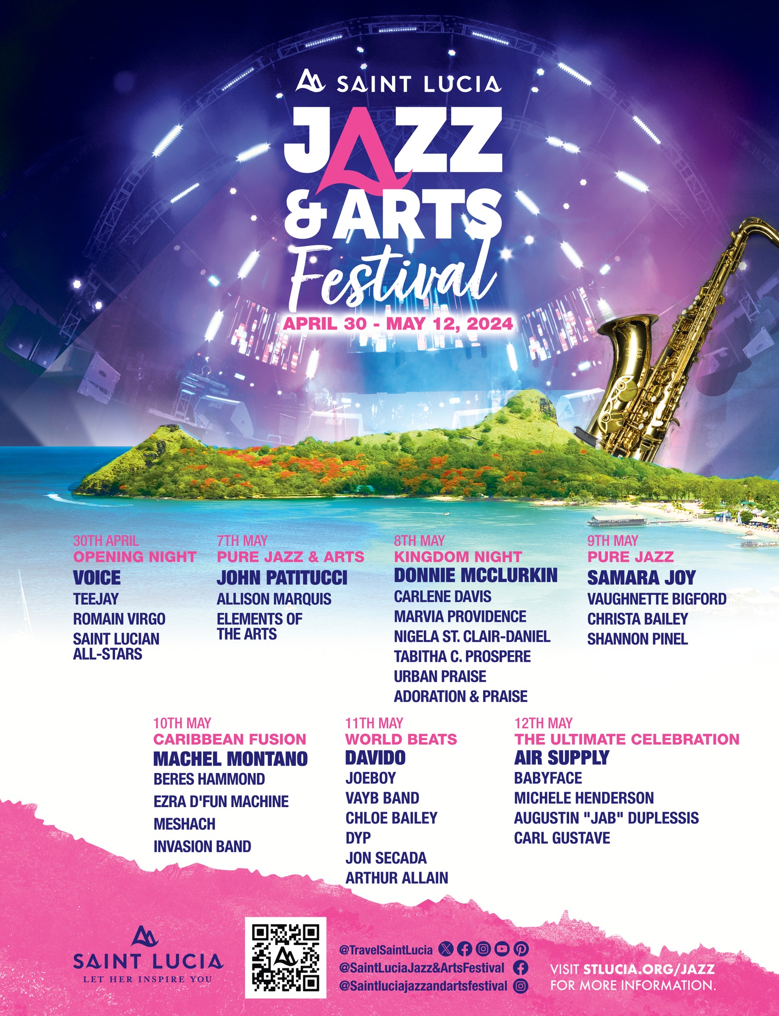 Saint Lucia Jazz & Arts Festival 2024 SLHTA