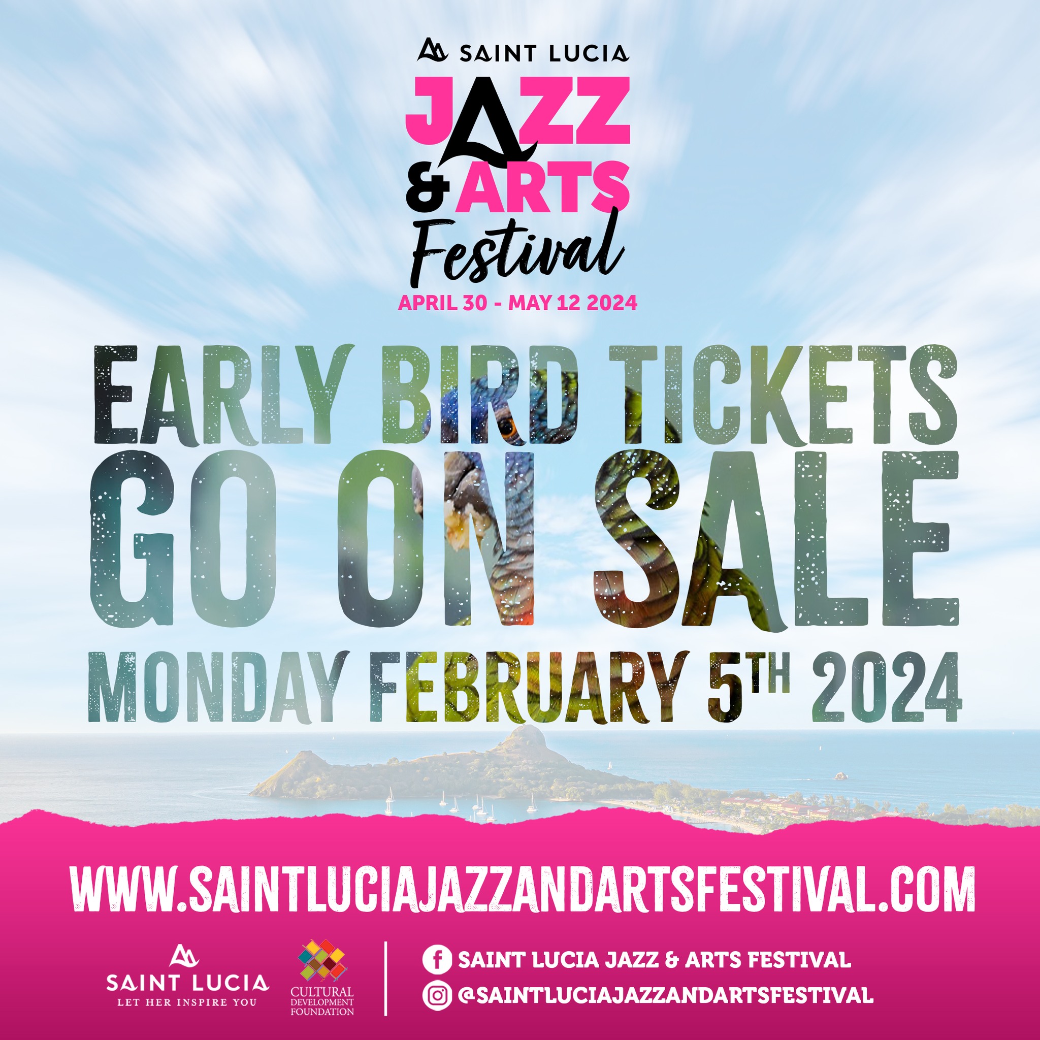 Saint Lucia Jazz & Arts Festival 2024 Early Bird Tickets SLHTA