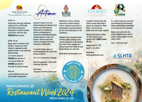 TASTE YOUR WAY AROUND SAINT LUCIA WITH RESTAURANT WEEK!