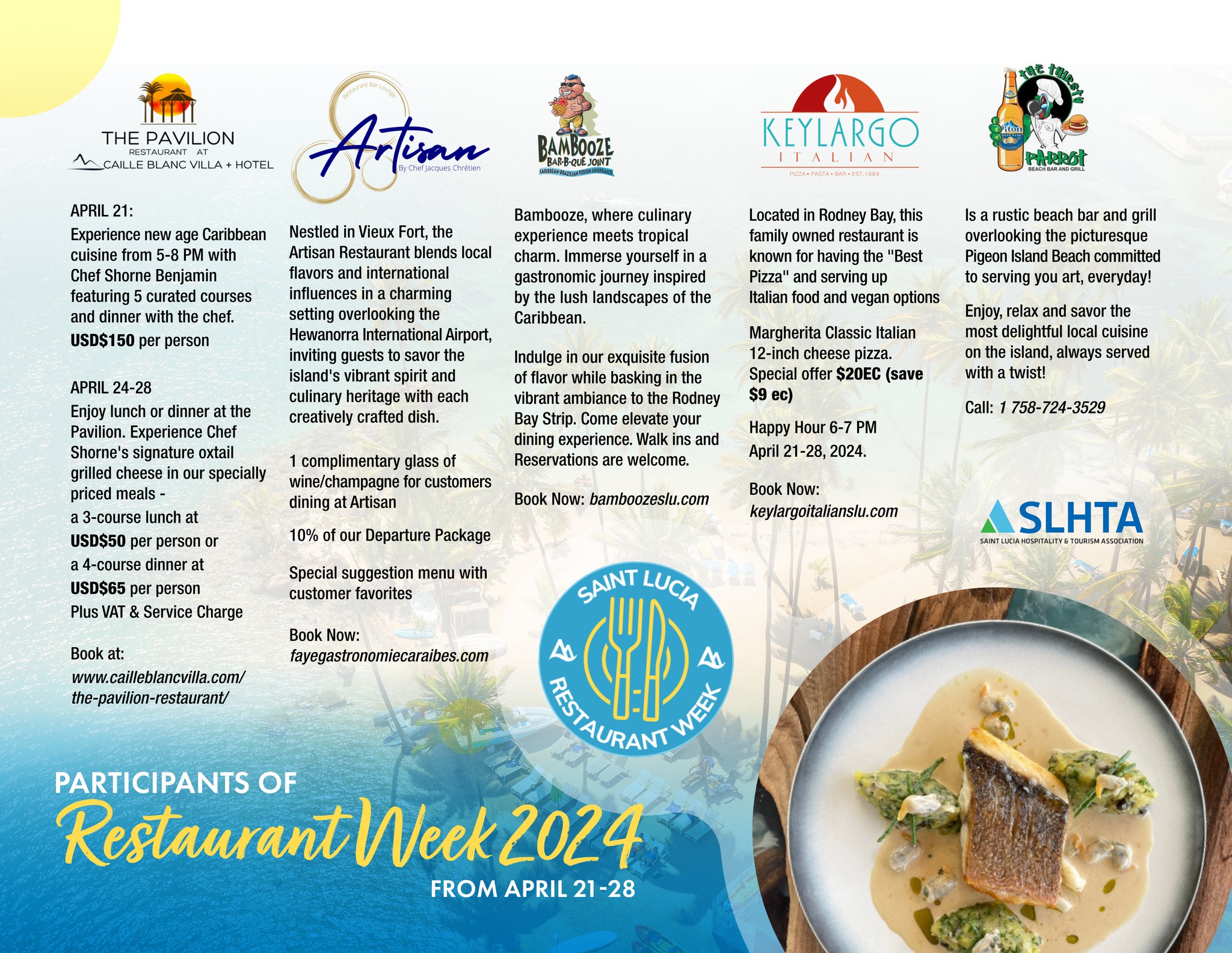 TASTE YOUR WAY AROUND SAINT LUCIA WITH RESTAURANT WEEK!