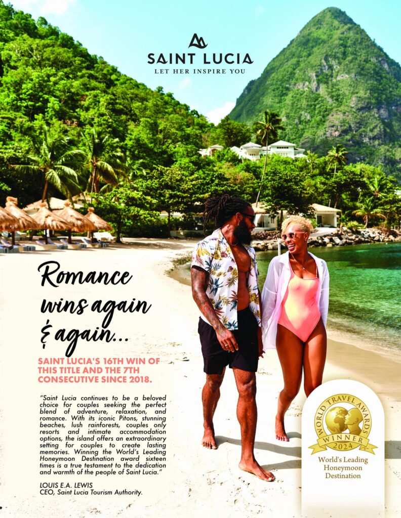 Saint Lucia Crowned World’s Leading Honeymoon Destination 2024