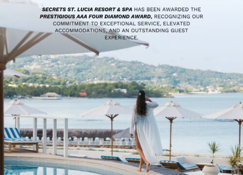 Secrets St. Lucia Resort & Spa Receives Prestigious AAA Four Diamond Award